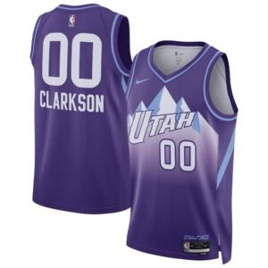 Unisex Utah Jazz Jordan Clarkson Purple 2024/25 Swingman Player Jersey - City Edition